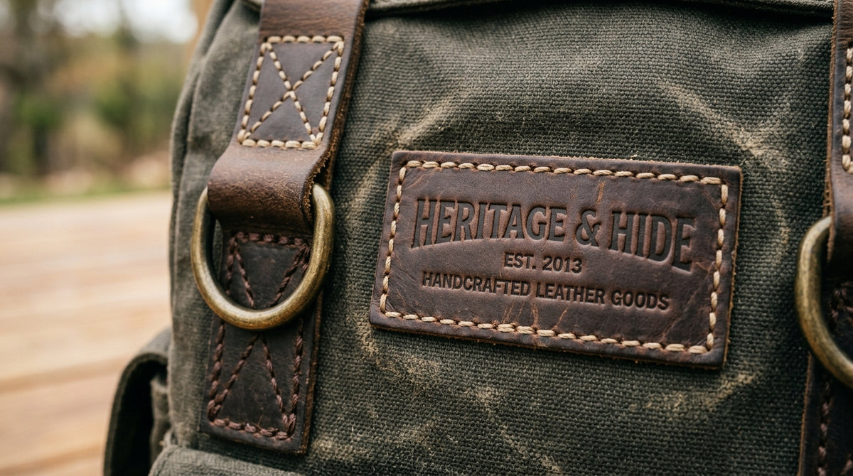 Vintage Canvas & Leather Messenger Bag – Heritage Travel Shoulder Bag