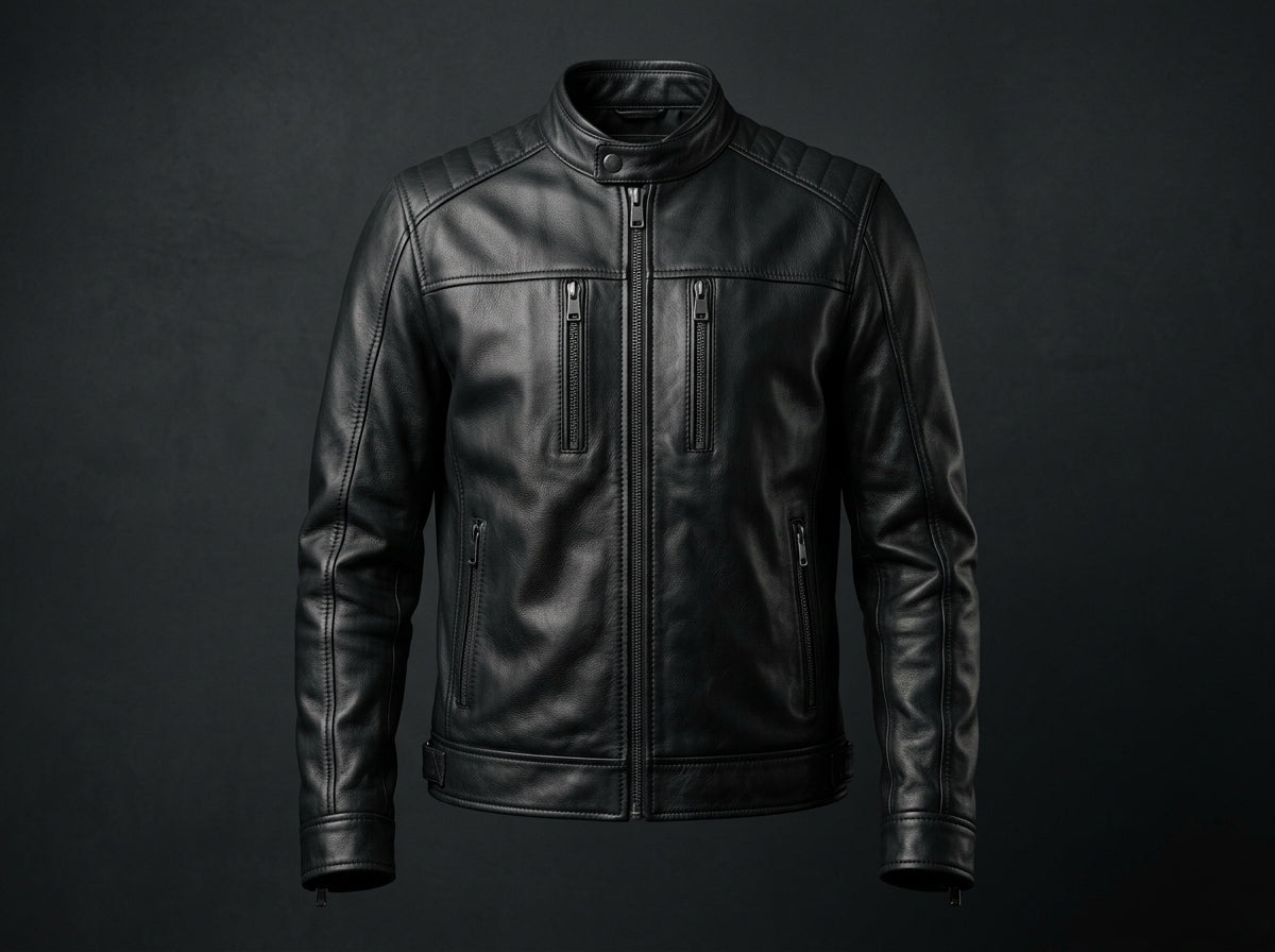Men's Premium Black Sheep Leather Jacket