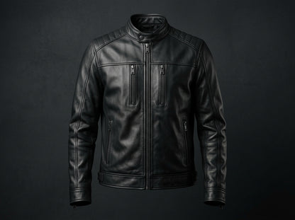Men's Premium Black Sheep Leather Jacket