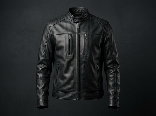 Men's Premium Black Sheep Leather Jacket