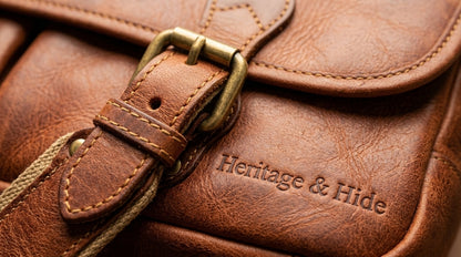 Vintage Leather Messenger Bag for Men – Premium Crossbody Satchel