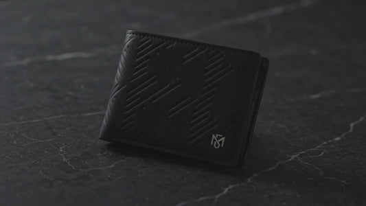 Premium Genuine Sheep Leather Bifold Wallet – Black